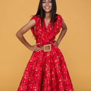 Achat vente Robe rouge été. Vêtement de marque de luxe de seconde main.